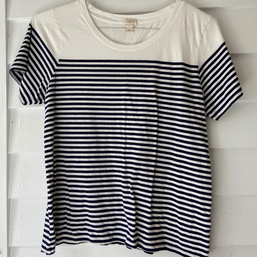 Navy Stripe J.Crew T-Shirt